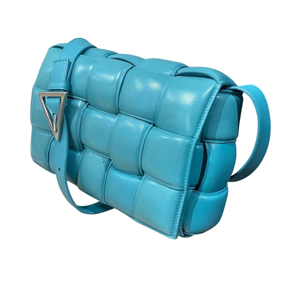 Bottega Veneta Padded Cassette Case Blue